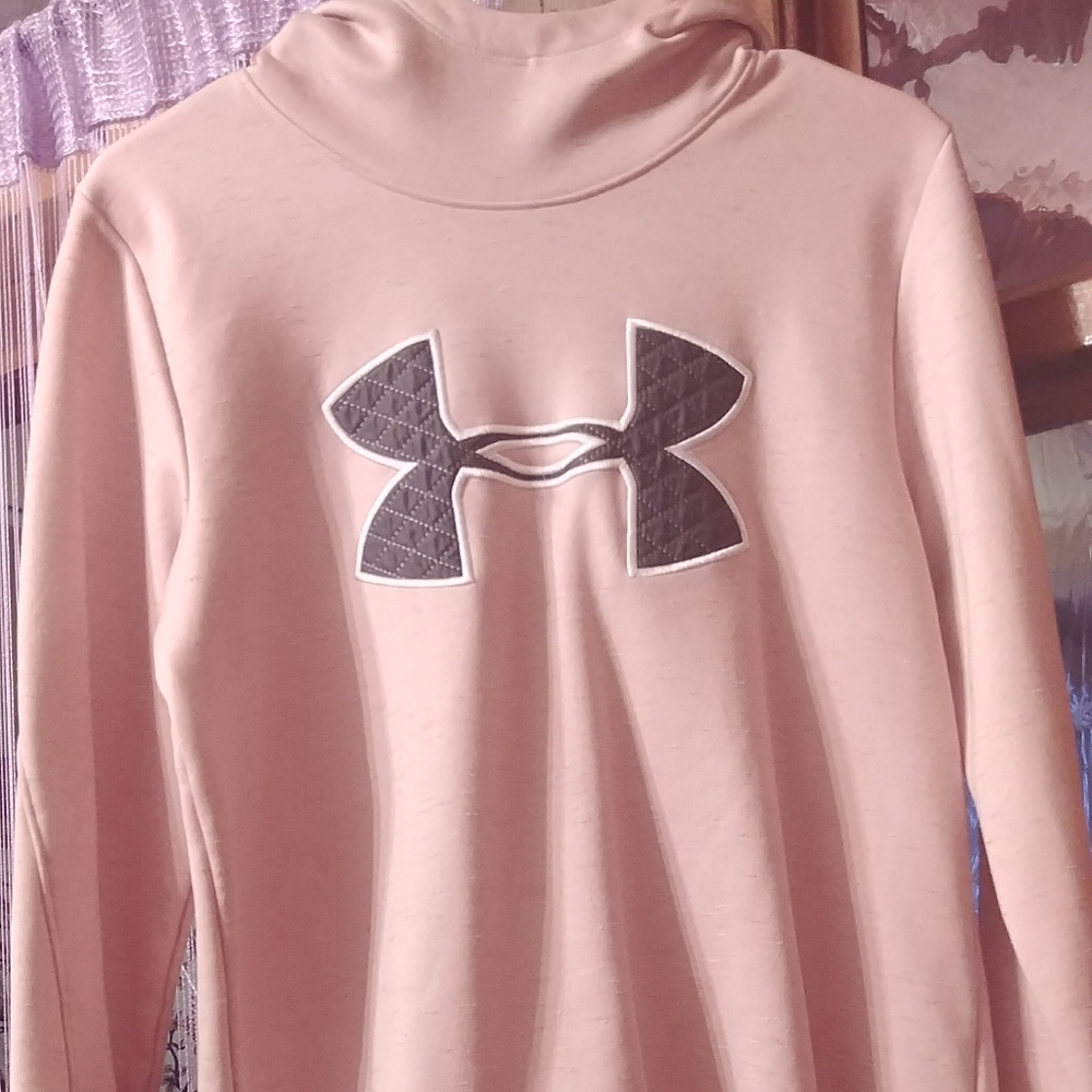 Pink underarmor hoodie